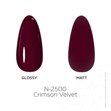 تحميل الصورة إلى عارض المعرض، طلاء جل مخملي قرمزي N-2500، 15 مل