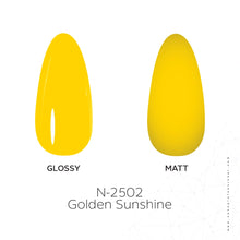 Load image into Gallery viewer, N 2502 – Golden Sunshine Gel Polish – 15ml | Long-Lasting, High-Gloss Yellow Nail Polish Gel