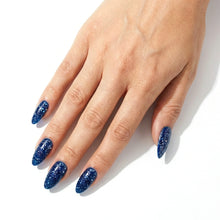 تحميل الصورة إلى عارض المعرض، P2551 – Sparkling Navy Duo Pack – TPO & HEMA Free Gel Polish & Nail Lacquer (15ml each) | Long-Lasting, High-Gloss Nail Polish Set