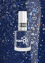 Load image into Gallery viewer, L 2551 – Sparkling Navy Nail Polish – 15ml | Gel Like Finish Glitter Navy Blue Nail Polish | Sparkle Navy Blue Nail Lacquer