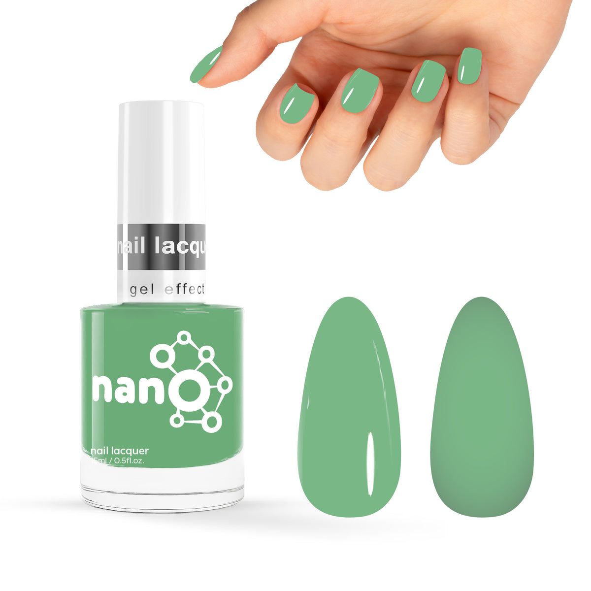 Nano® Minty Fresh Nail Lacquer - 15ml | Cool Green Nail Polish