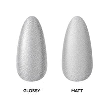 Load image into Gallery viewer, D 2599 Graphite Galaxy Nail Dipping Powder – 28g | Shimmering Grey Metallic Dip Powder Nails | Nail Dipping System