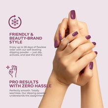 Load image into Gallery viewer, D 2620 Plum Indulgence Nail Dipping Powder – 28gm | Deep Plum Dip Powder Nails | Nail Dipping System