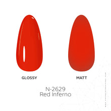 تحميل الصورة إلى عارض المعرض، N-2629- طلاء جل أحمر Inferno 15 مل
