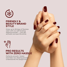 Load image into Gallery viewer, D 2631 Wine Tasting Nail Dipping Powder – 28gm | Deep Burgundy Dip Powder Nails | Nail Dipping System