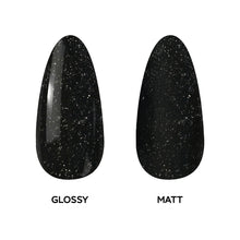 Load image into Gallery viewer, L 2633 – Nightfall Nebula Nail Polish – 15ml | High Glossy Gel Like Finish Glitter Black Nail Lacquer | Black Glitter Nail Polish