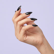 Load image into Gallery viewer, D 2633 Nightfall Nebula Nail Dipping Powder – 28g | Black Glitter Dip Powder Nails | Nail Dipping System