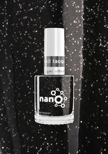 Load image into Gallery viewer, L 2633 – Nightfall Nebula Nail Polish – 15ml | High Gloss, Gel Like Finish Glitter Black Nail Polish | Black Glitter Nail Lacquer