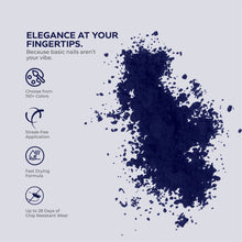 Load image into Gallery viewer, D 2664 Blue Twilight Nail Dipping Powder – 28gm | Deep Midnight Blue Dip Powder | Nail Dipping System