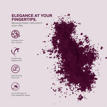 Load image into Gallery viewer, D 2667 Deep Magic Purple Nail Dipping Powder – 28gm | Dark Royal Purple Dip Powder | Nail Dipping System