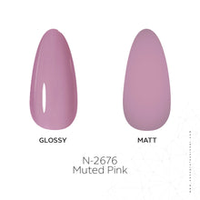 Load image into Gallery viewer, N 2676 – Muted Pink Gel Polish – 15 ml | Long-Lasting, High-Gloss Bright Floral Pink Nail Polish Gel