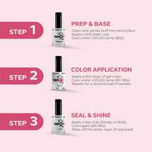 Load image into Gallery viewer, N 2724 – Fuchsia Flare Gel Polish – 15ml | Long-Lasting, High-Gloss Vibrant Fuchsia Pink-Purple Nail Polish Gel