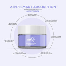 Load image into Gallery viewer, D 2734 Periwinkle Blue Nail Dipping Powder – 28gm | Soft Cool Blue Dip Powder | Nail Dipping System