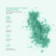 Load image into Gallery viewer, D 2736 Seafoam Green Nail Dipping Powder – 28gm | Fresh Green Dip Powder | Nail Dipping System