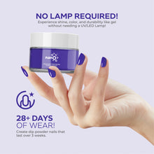 Load image into Gallery viewer, D 2807 Purple Monarch Nail Dipping Powder – 28gm | Regal Deep Purple Dip Powder | Nail Dipping System