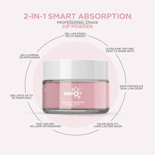 تحميل الصورة إلى عارض المعرض، بودرة غمس الأظافر باللون الوردي الدخاني D 2818 30 جرام