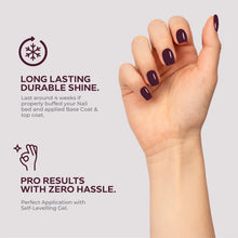 Load image into Gallery viewer, N 2835 – Burgundy Shadow Gel Polish – 15 ml | Long-Lasting, High-Gloss Deep Burgundy Nail Polish Gel
