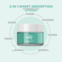 تحميل الصورة إلى عارض المعرض، بودرة غمس الأظافر D 2840 Sea Teal 30 جم