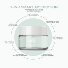 Load image into Gallery viewer, D 2858 Blue Powder Nail Dipping Powder – 28gm | Soft Pastel Blue Dip Powder | Nail Dipping System