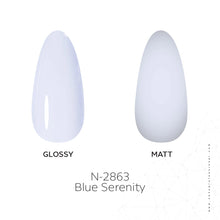 Load image into Gallery viewer, N 2863 – Blue Serenity Gel Polish – 15 ml | Long-Lasting, High-Gloss Calming Sky-Blue Nail Polish Gel