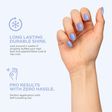 Load image into Gallery viewer, N 2865 – Blue Whisper Gel Polish – 15 ml | Long-Lasting, High-Gloss Dusk-Blue Nail Polish Gel