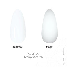 Load image into Gallery viewer, N 2879 – Ivory White Gel Polish – 15 ml | Long-Lasting, High-Gloss Soft Warm Ivory Nail Polish Gel