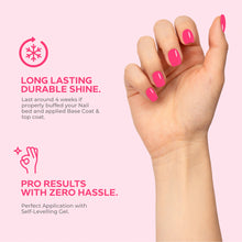Load image into Gallery viewer, N 2882 – Flamingo Pink Gel Polish – 15 ml | Long-Lasting, High-Gloss Neon Pink Nail Polish Gel