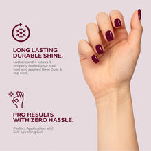 Load image into Gallery viewer, N 2889 – Plum Wine Gel Polish – 15 ml | Long-Lasting, High-Gloss Deep Plum Purple Nail Polish Gel