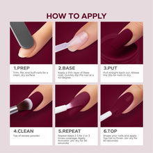 Load image into Gallery viewer, D 2889 Plum Wine Nail Dipping Powder – 28gm | Deep Burgundy Dip Powder | Nail Dipping System