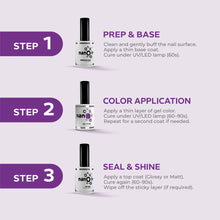 Load image into Gallery viewer, N 2915 – Midnight Purple Gel Polish – 15 ml | Long-Lasting, High-Gloss Deep Velvety Purple Nail Polish Gel