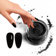 Load image into Gallery viewer, D 2922 Charcoal Black Nail Dipping Powder – 28gm | Deep Matte Black Dip Powder | Nail Dipping System
