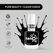 Load image into Gallery viewer, L 2922 Charcoal Black Nail Polish – 15ml | High Gloss, Gel Like Finish Smoky Black Nail Polish | Bold Black Nail Lacquer