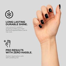 Load image into Gallery viewer, N 2922 – Charcoal Black Gel Polish – 15ml | Long-Lasting, High-Gloss Intense Black Nail Polish Gel