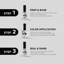 Load image into Gallery viewer, N 2922 – Charcoal Black Gel Polish – 15ml | Long-Lasting, High-Gloss Intense Black Nail Polish Gel