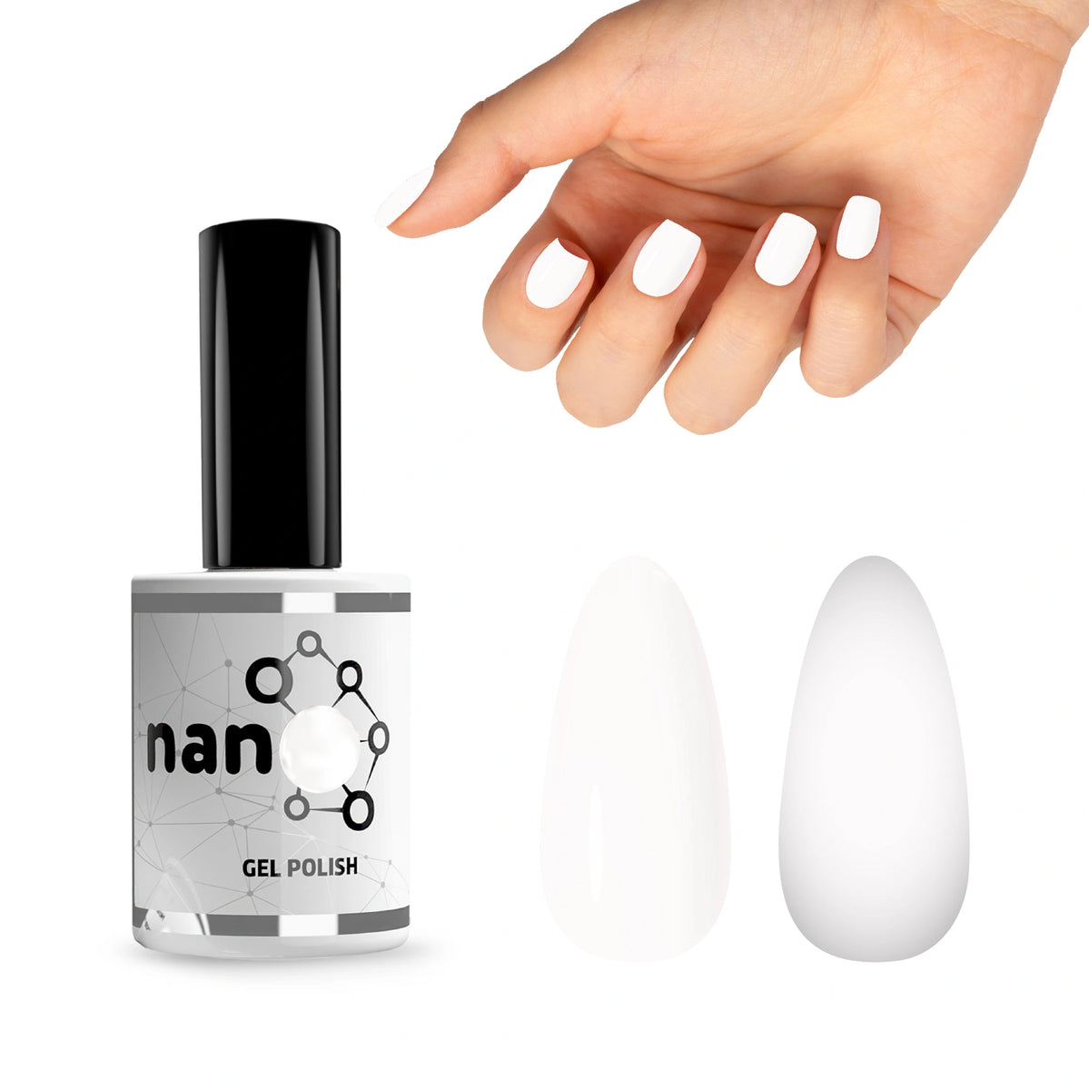 High-Gloss Pure White Gel Polish 15ml White Nail Polish Gel