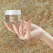 Load image into Gallery viewer, D 2931 Butterscotch Burst Nail Dipping Powder – 28gm | Golden Glitter Dip Powder | Nail Dipping System