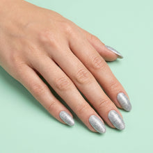 Load image into Gallery viewer, N3006 – The Glow of Divine Gel Polish – 15 ml | Long-Lasting, Magnetic Cat-Eye Silver Glitter Gel Polish
