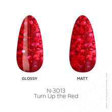 تحميل الصورة إلى عارض المعرض، N-3013- طلاء أظافر جل تيرن أب ذا ريد 15 مل