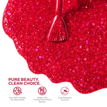 Load image into Gallery viewer, N3014 – Shine On, Girl Gel Polish – 15 ml | Long-Lasting, High Gloss Pink-Red Glitter Nail Polish Gel