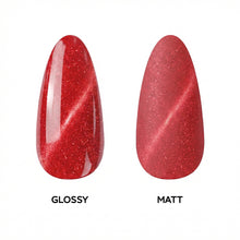 تحميل الصورة إلى عارض المعرض، N3103 – Burnt Ruby Gel Polish – 15ml | Long-Lasting, Magnetic Cat-Eye Deep Red Gel Nail Polish