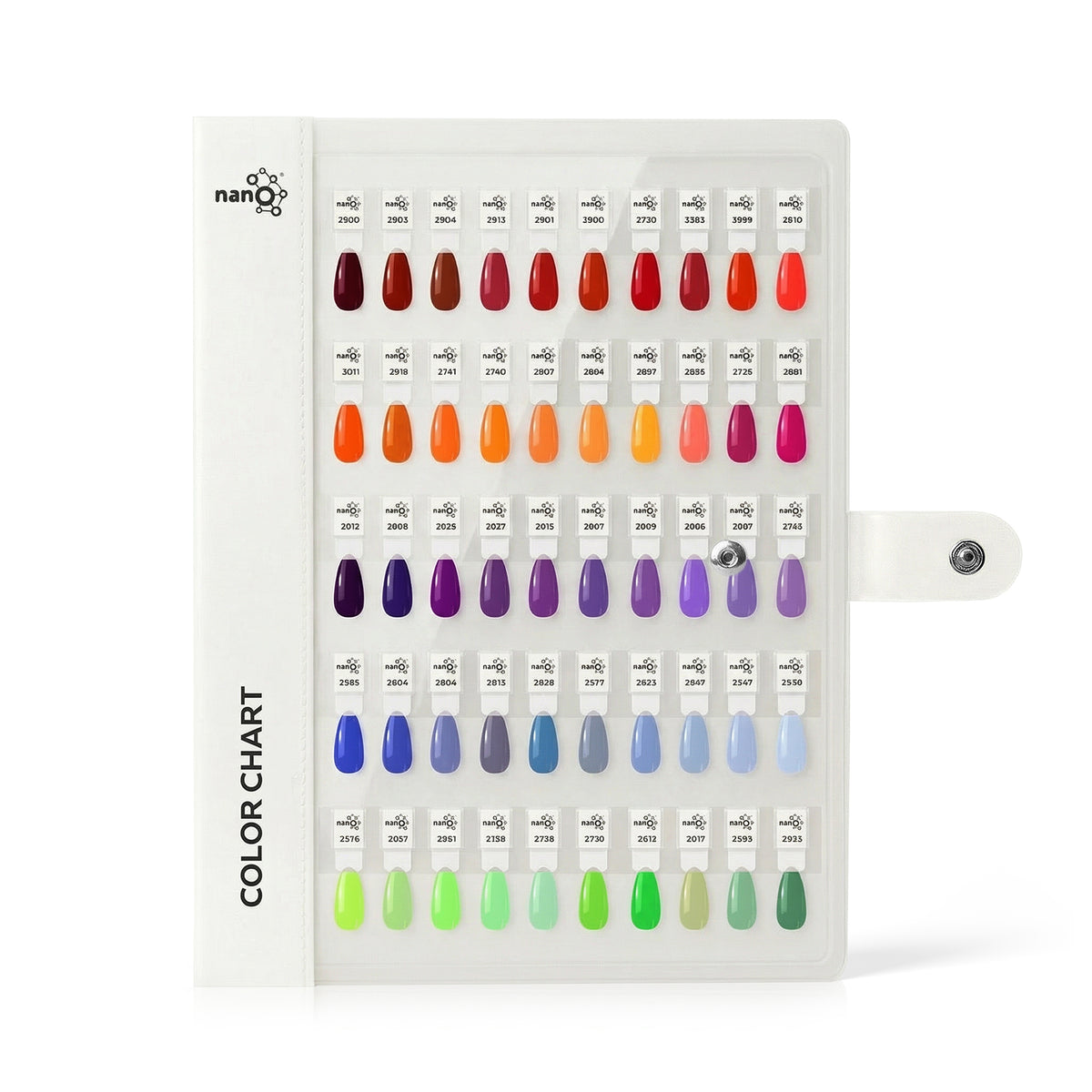 Nano® Professional Acrylic Nail Color Chart - 120 Slots