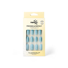 Load image into Gallery viewer, Nano® Aqua Dream Pressed on Nails - 24pcs Self-Adhesive | Sky Blue Fake Nails Set