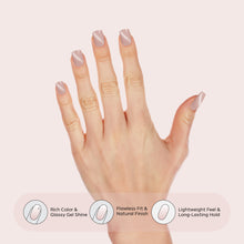 Load image into Gallery viewer, Nano® Blush Kitty Glow Pressed on Nails - 24pcs with Glue | Instant Gel-Like Shine, Soft Pink Glossy Fake Nails Set