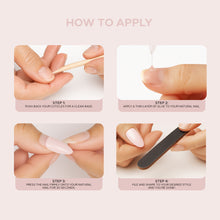 Load image into Gallery viewer, Nano® Blush Kitty Glow Pressed on Nails - 24pcs with Glue | Instant Gel-Like Shine, Soft Pink Glossy Fake Nails Set