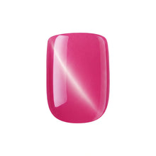 Load image into Gallery viewer, Nano® Blush Panther Stare Pressed on Nails - 24pcs with Glue | Instant Gel-Like Shine, Hot Pink Glossy Fake Nails Set