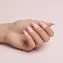 Load image into Gallery viewer, Nano® Blush Whisper Cateye Pressed on Nails - 24pcs with Glue | Instant Gel-Like Shine, Soft Pink Chrome Cat Eye Fake Nails Set
