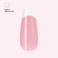 Load image into Gallery viewer, Nano® Blush Chrome French Pressed on Nails - 24pcs with Glue | Instant Gel-Like Shine, Pink Chrome French Fake Nails Set