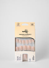 Load image into Gallery viewer, Nano® Celestial Blush Pressed on Nails - 24pcs with Glue | Instant Gel-Like Shine, Nude Beige Glossy Fake Nails Set