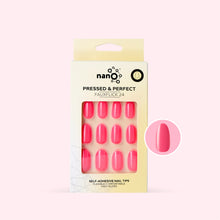 Load image into Gallery viewer, Nano® Candy Pink Pressed on Nails - 24pcs Self-Adhesive | Vibrant Glossy Pink Finish, Bright Fake Nails Set