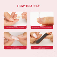 Load image into Gallery viewer, Nano® Crimson Charm Pressed on Nails - 24pcs with Glue | Instant Gel-Like Shine, Classic Red Glossy Fake Nails Set